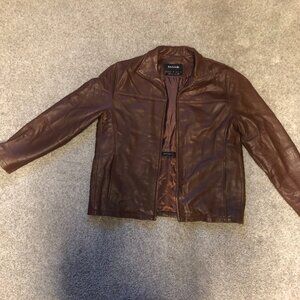 Emanuel Ungaro New Zealand Lamb Brown Leather Jacket